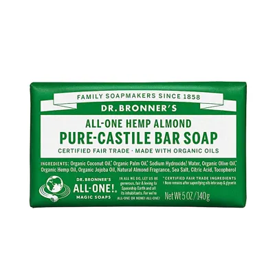 Dr. Bronner's All-One Pure-Castile Bar Soap Hemp Almond - 5 oz