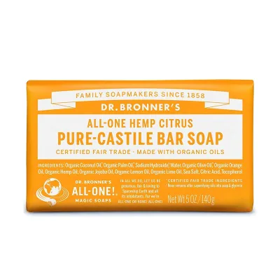 Dr. Bronner's All-One Pure-Castile Bar Soap Hemp Citrus - 5 oz