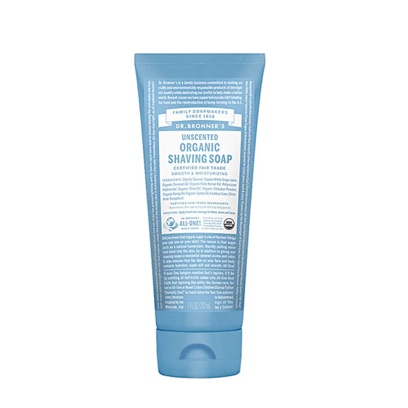 Dr. Bronner's Organic Shaving Soap Unscented - 7 fl oz