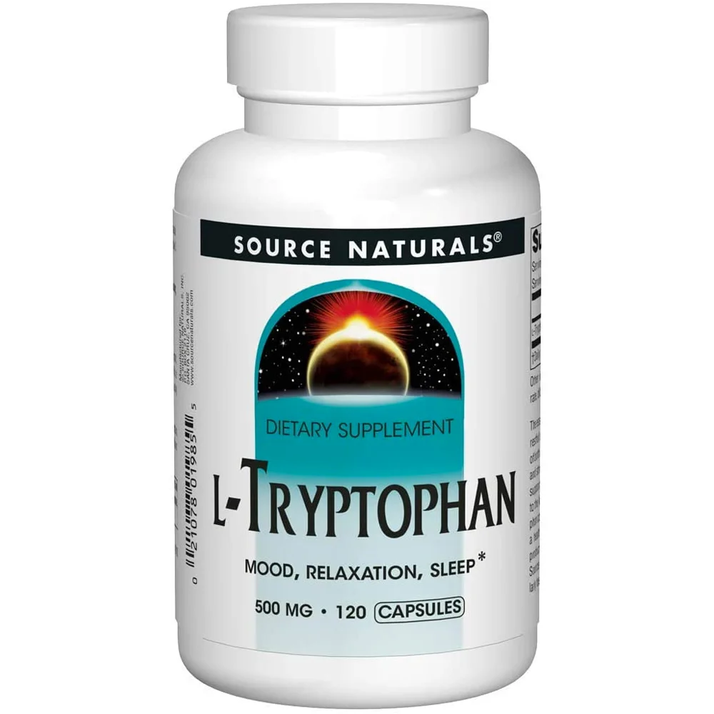 Source Naturals L-Tryptophan - 500 mg - 120 Capsules