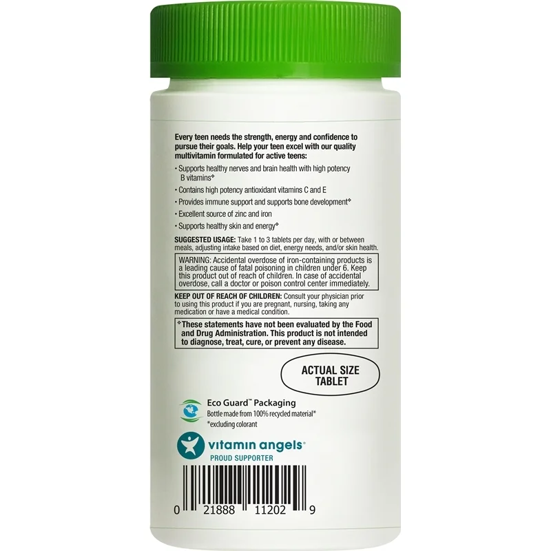 Rainbow Light Active Health™ Teen Multivitamin - 90 Tablets