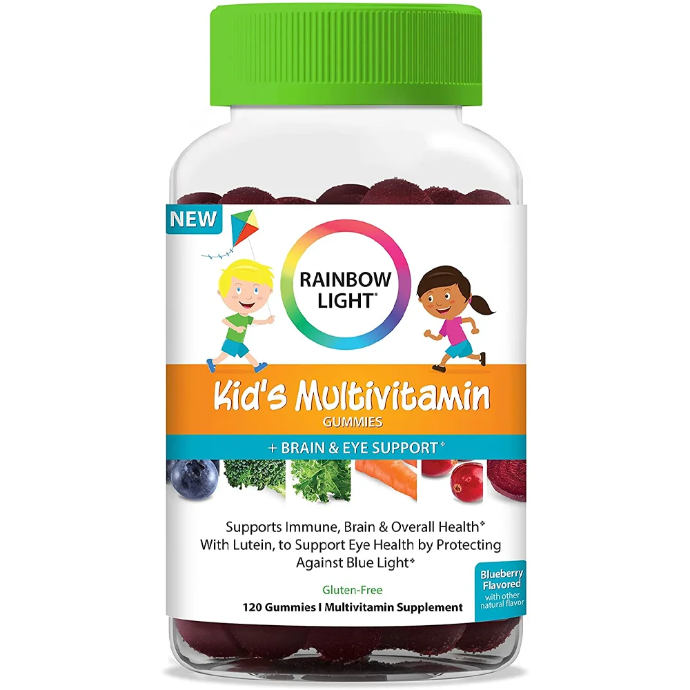 Rainbow Light Kid's Multivitamin Gummies + Brain & Eye Health Blueberry - 120 Gummies