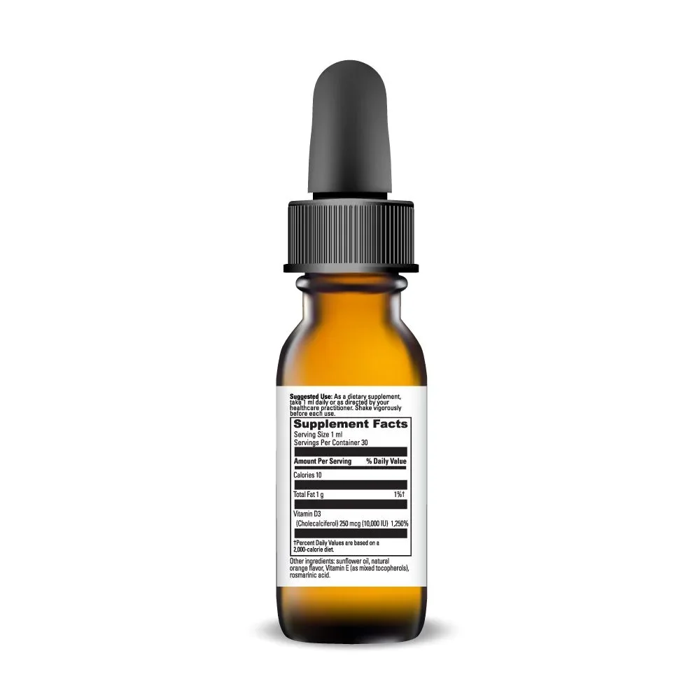 DaVinci Laboratories Liquid D3 Dietary Supplement - 10000 IU - 30 mL