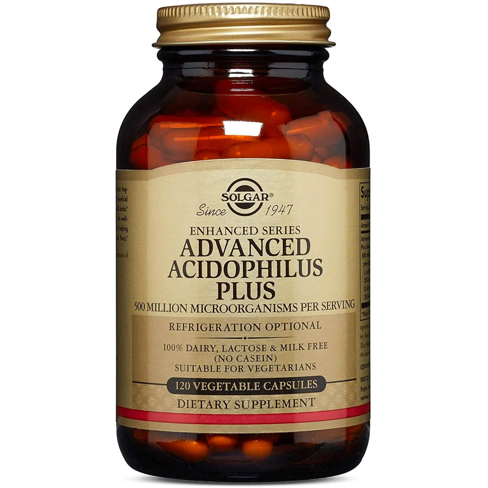 Solgar Advanced Acidophilus Plus 120 Vegetable Capsules