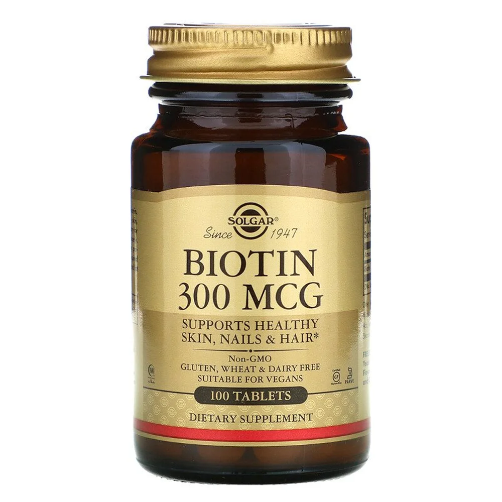 Solgar Biotin - 300 mcg - 100 Tablets