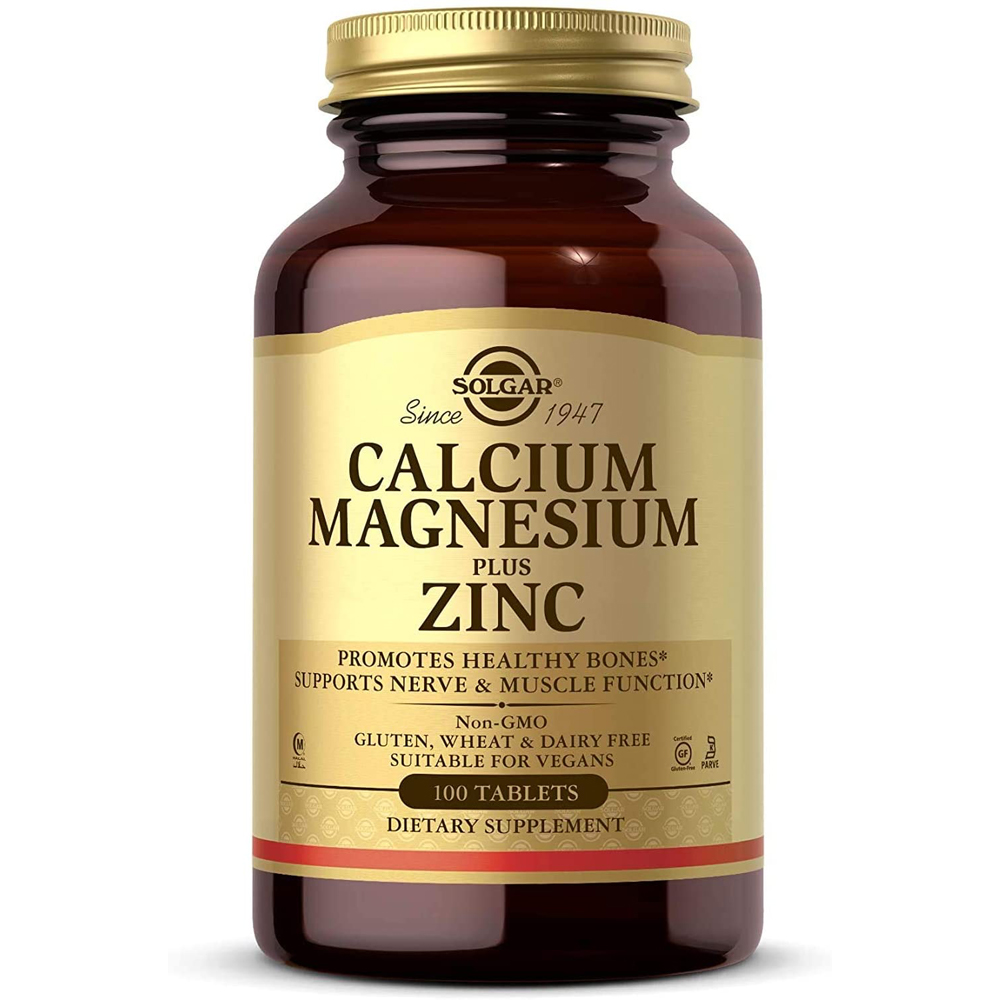 Solgar Calcium Magnesium plus Zinc - 100 Tablets