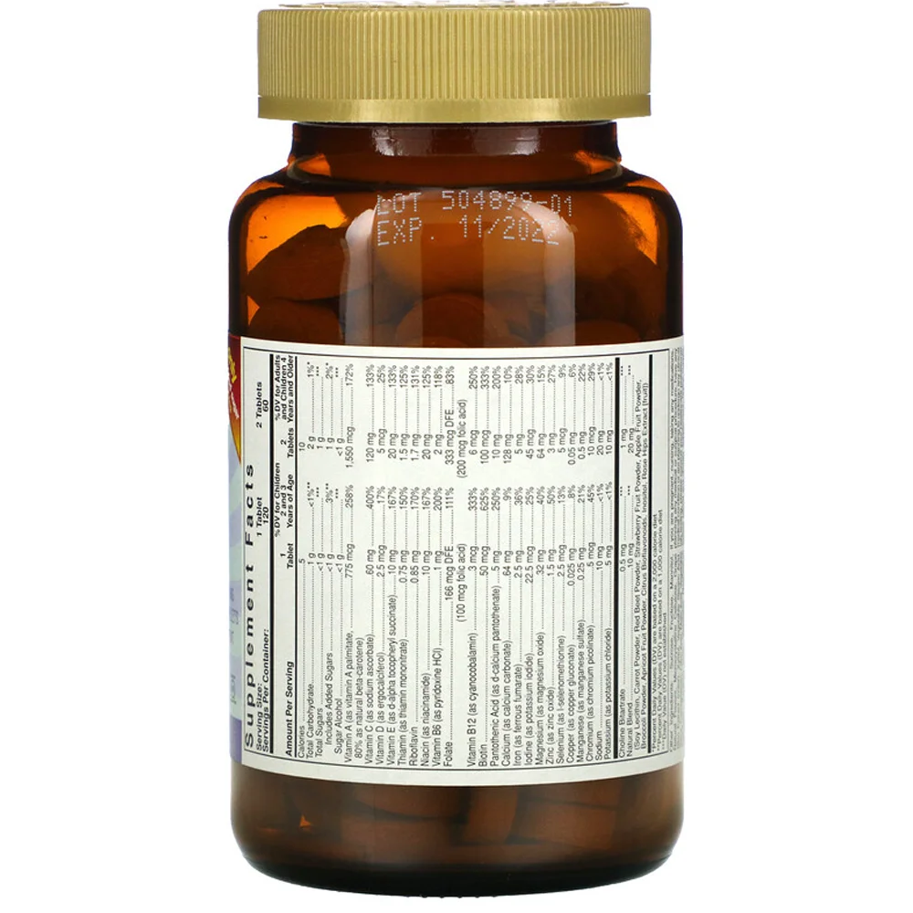 Solgar Kangavites® Complete Multivitamin and Mineral Children's Formula Berry - 120 Chewable Tablets