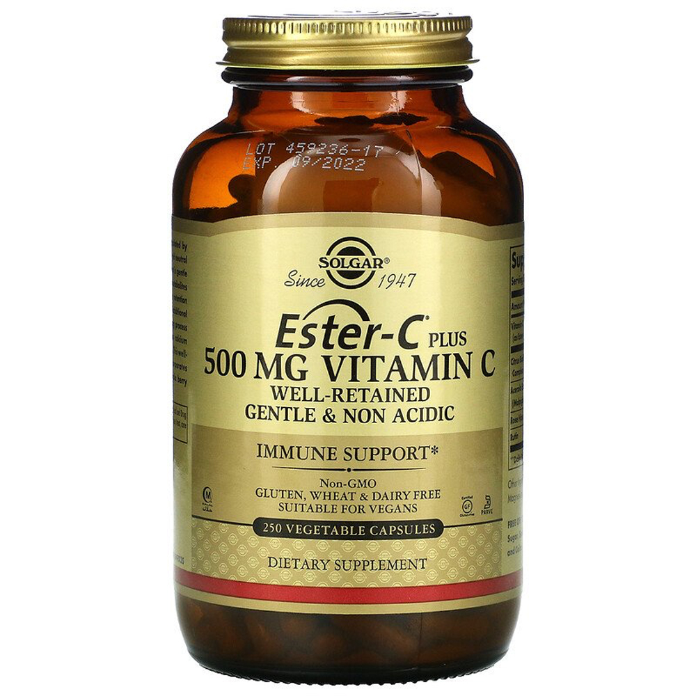 Solgar Ester-C® Plus Vitamin C - 500 mg - 250 Vegetable Capsules