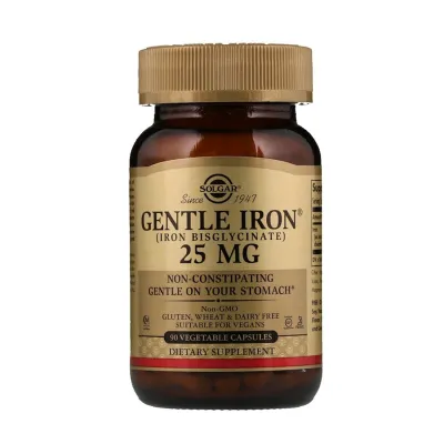 Solgar Gentle Iron® - 25 mg - 90 Vegetable Capsules