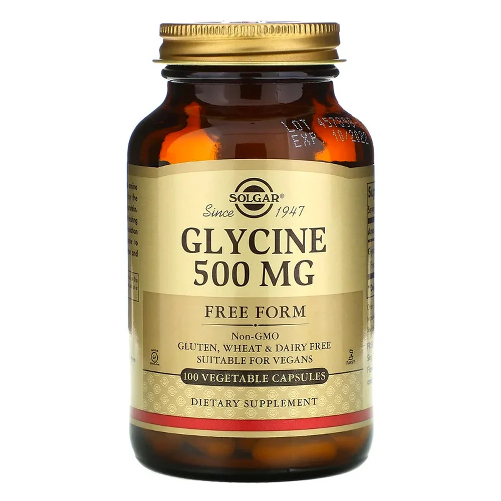Solgar Glycine - 500 mg - 100 Vegetable Capsules