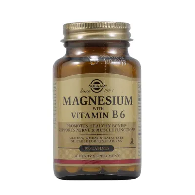 Solgar Magnesium with Vitamin B6 - 100 Tablets