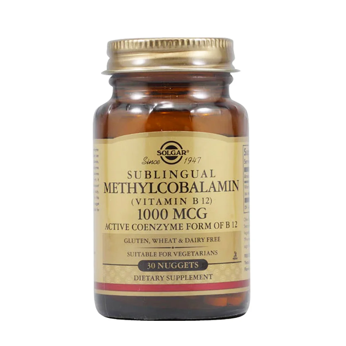 Solgar Methylcobalamin Vitamin B12 - 1000 mcg - 30 Nuggets