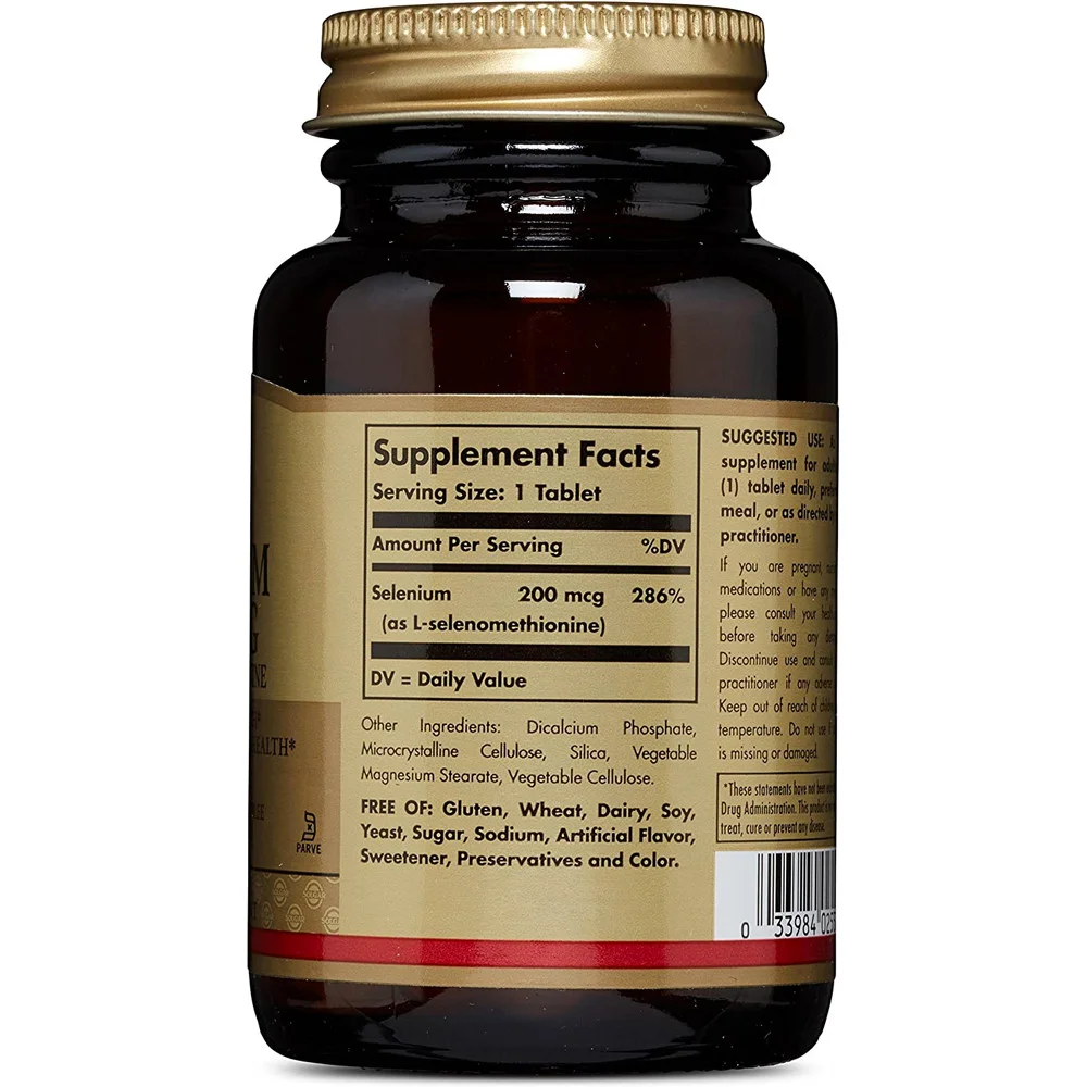 Solgar Selenium Yeast Free - 200 mcg - 100 Tablets