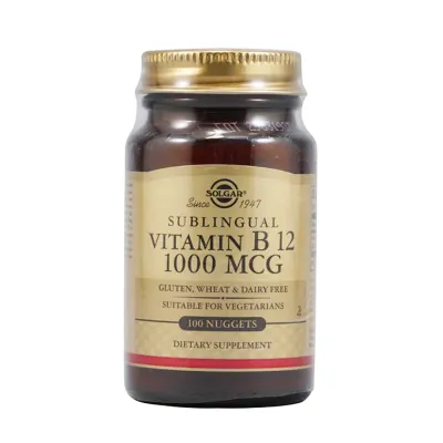 Solgar Vitamin B12 Sublingual - 1000 mcg - 100 Nuggets