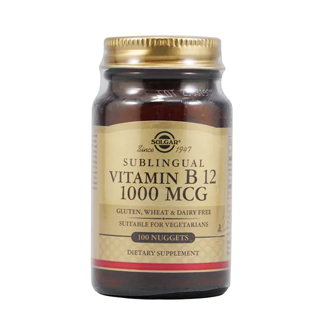 Solgar Vitamin B12 Sublingual - 1000 mcg - 100 Nuggets