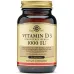 Solgar Vitamin D3 Cholecalciferol - 25 mcg (1000 IU) - 100 Softgels - Image 1
