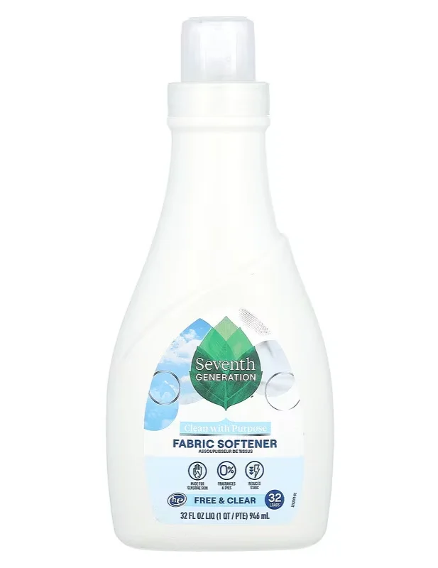 Seventh Generation Fabric Softener 32 Loads Fragrance Free - 32 fl oz