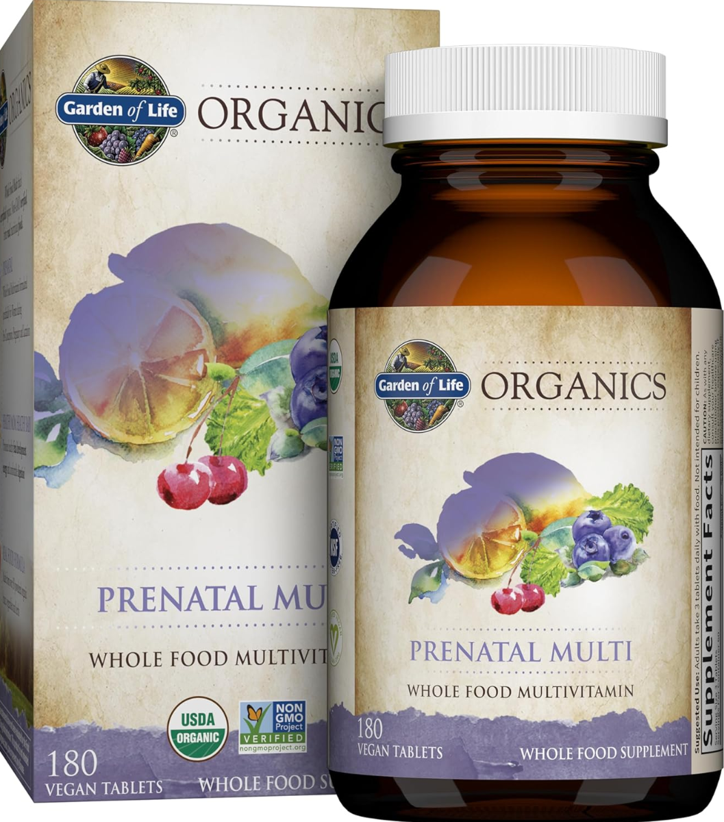 Garden of Life Organics Prenatal Multi - 180 Vegan Tablets