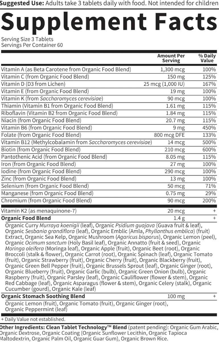 Garden of Life Organics Prenatal Multi - 180 Vegan Tablets