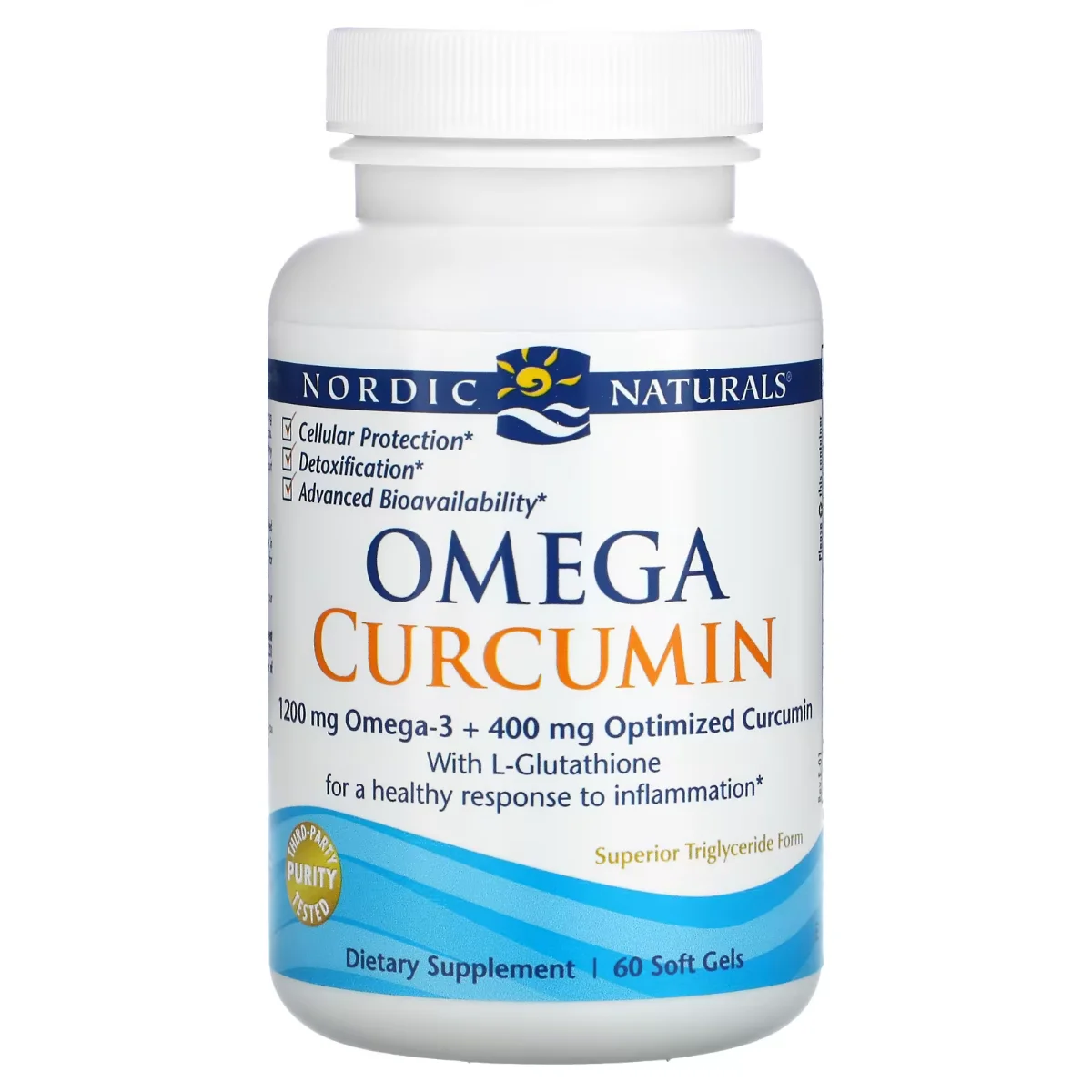 Nordic Naturals Omega Curcumin - 1250 mg - 60 Softgels