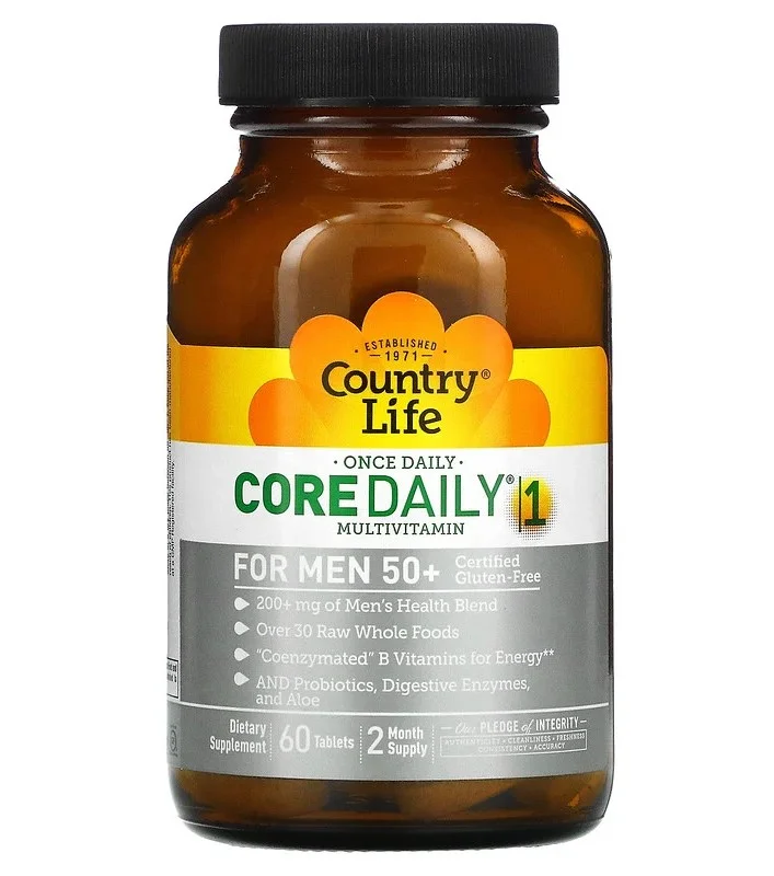 Country Life Core Daily-1 for Men 50 + - 60 Tablets
