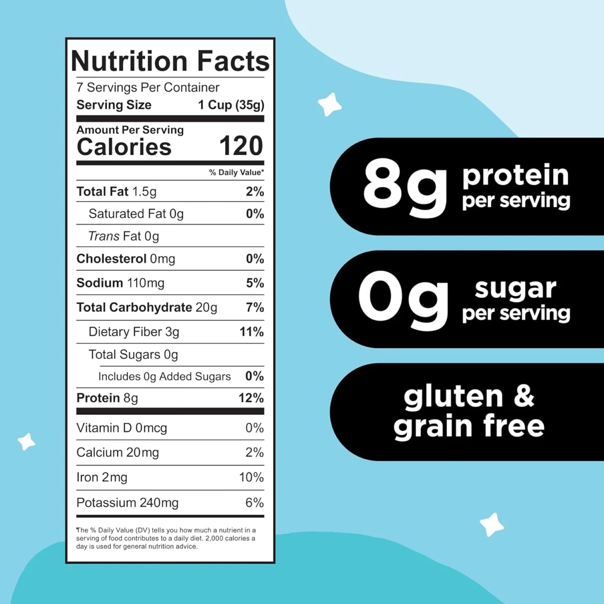 Three Wishes Gluten Free Protein Cereal, Unsweetened - 8.6 oz