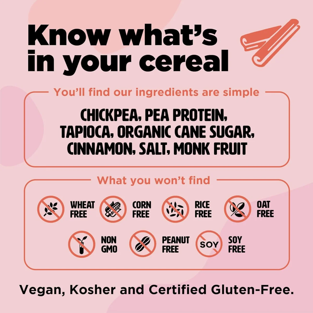 Three Wishes Gluten Free Protein Cereal, Cinnamon - 8.6 oz