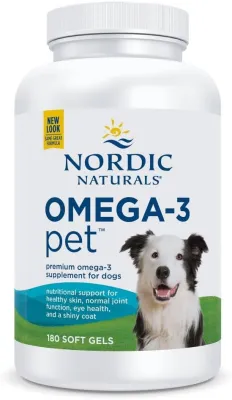 Nordic Naturals Pet Omega-3 Supplement for Dogs - 180 Softgels