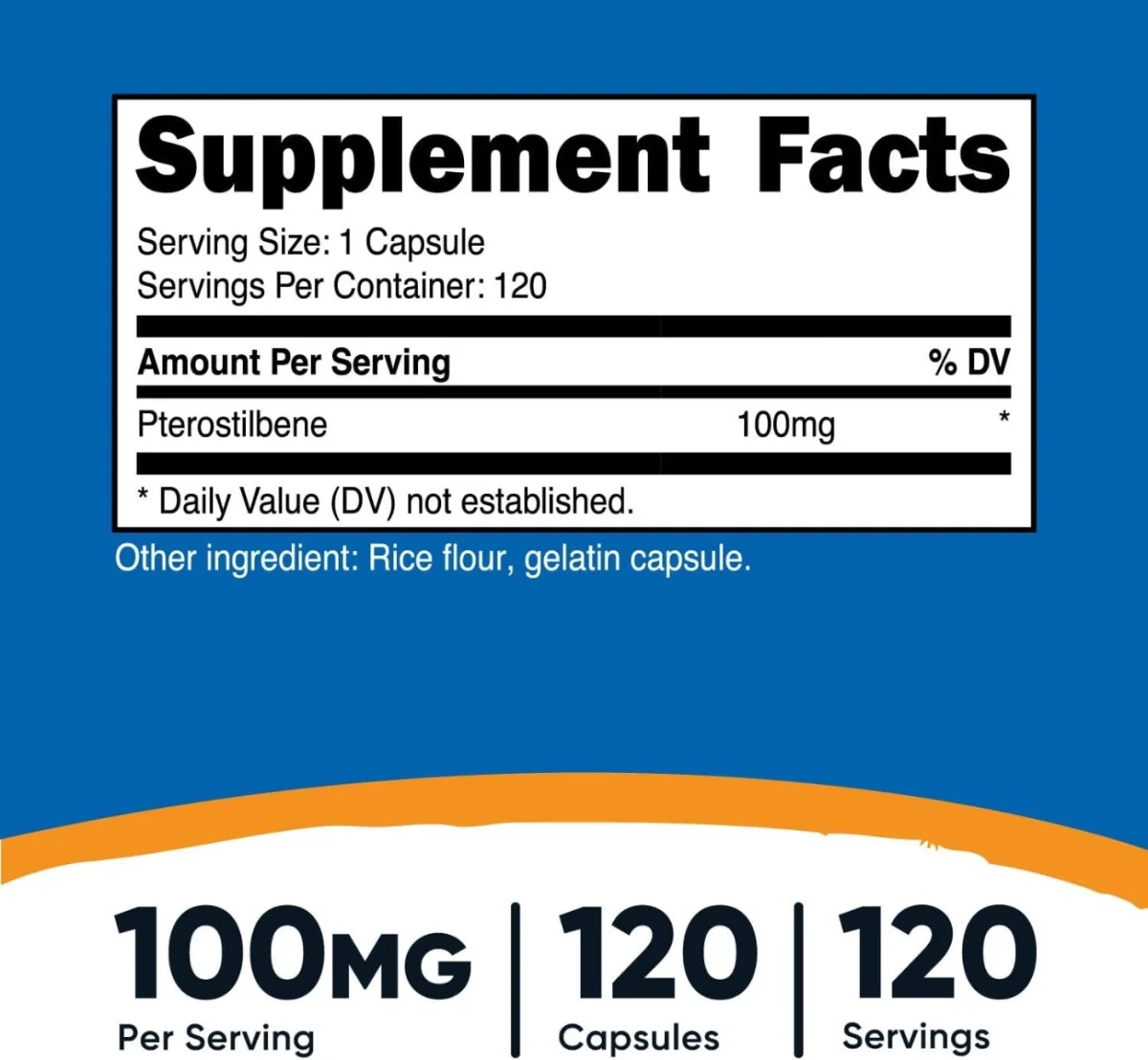 Nutricost, Pterostilbene, 100 mg, 120 Capsules