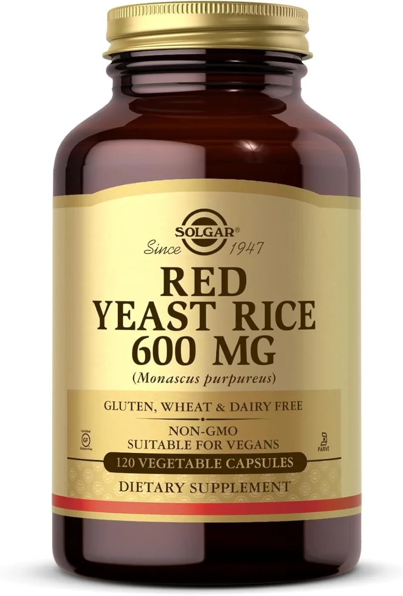 Solgar Red Yeast Rice - 600 mg - 120 Vegetable Capsules