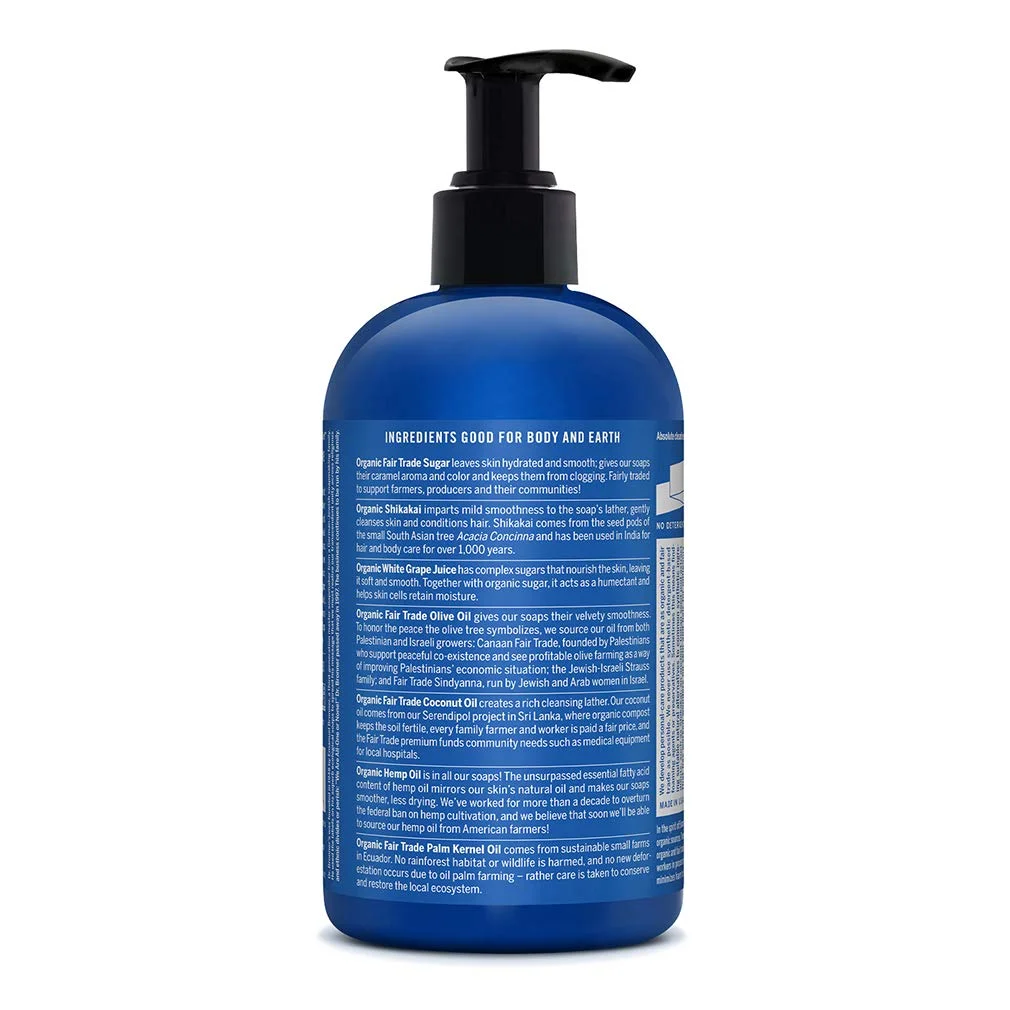 Dr. Bronner's Organic 4-in-1 Pump Soap Sugar Peppermint - 24 fl oz