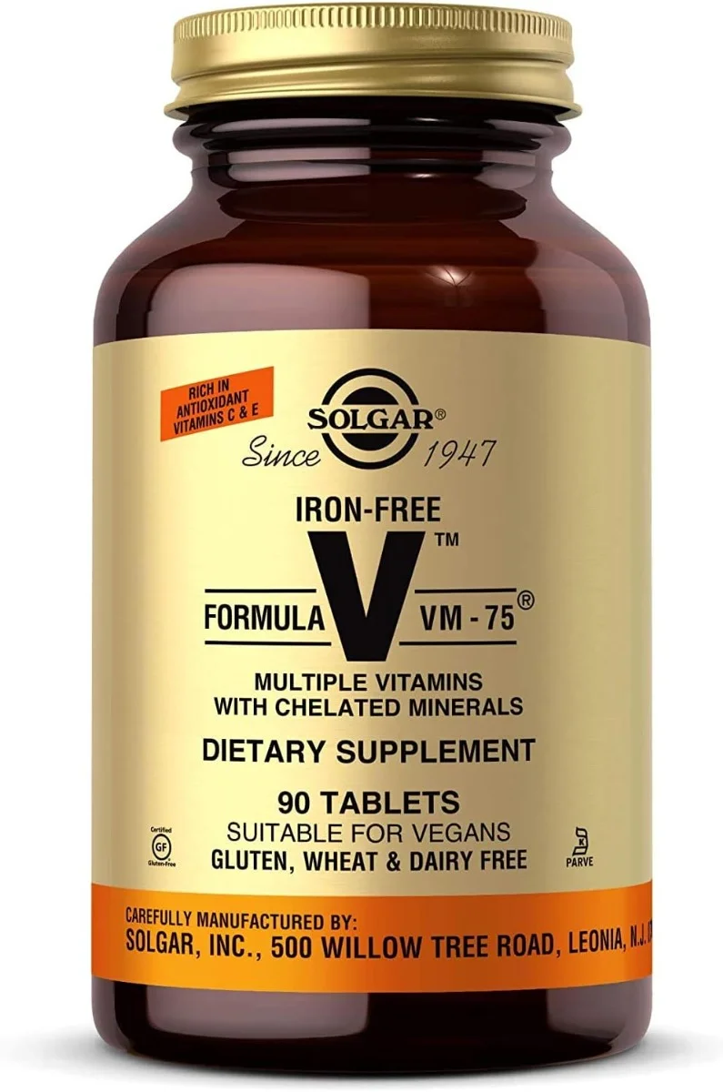 Solgar Formula VM-75 Iron-Free - 90 Tablets