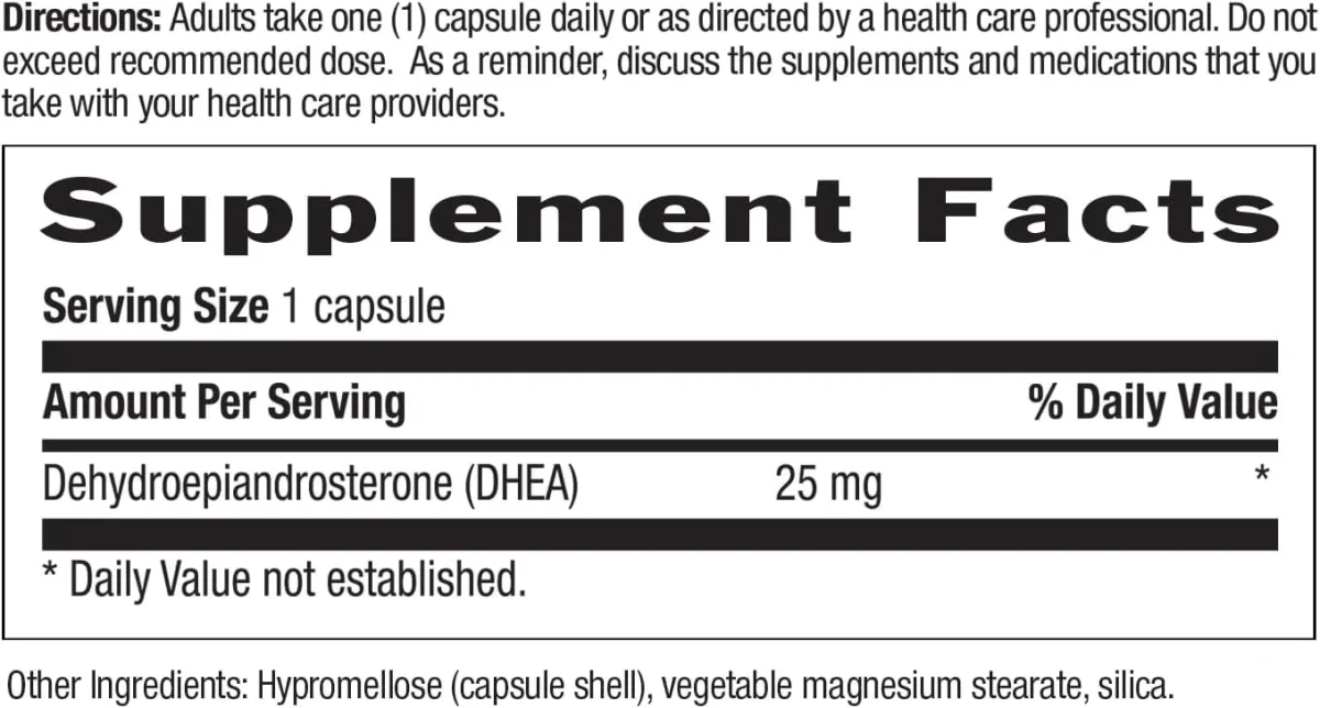 Country Life DHEA - 25 mg - 90 Vegetarian Capsules