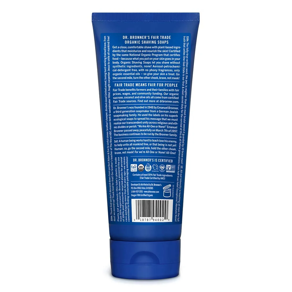 Dr. Bronner's Organic Shaving Soap Peppermint - 7 fl oz