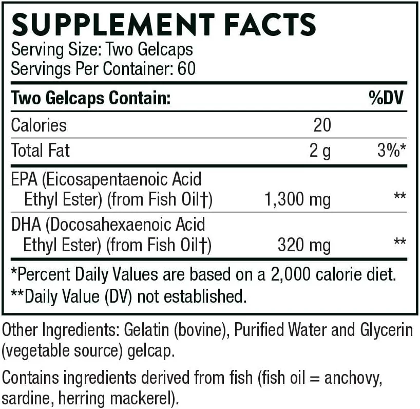 Thorne Research, Super EPA Pro, 120 Gelcaps