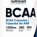 Nutricost, BCAA Supplement (1000mg) 500 Capsules - 2:1:1 Branched Chain Amino Acids - Image 1