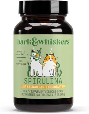 Dr. Mercola, Bark & Whiskers™, Spirulina, For Dogs & Cats, 180 Tablets, 3.17 oz (90 g)