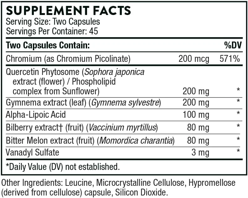 Thorne Diabenil - 90 Capsules