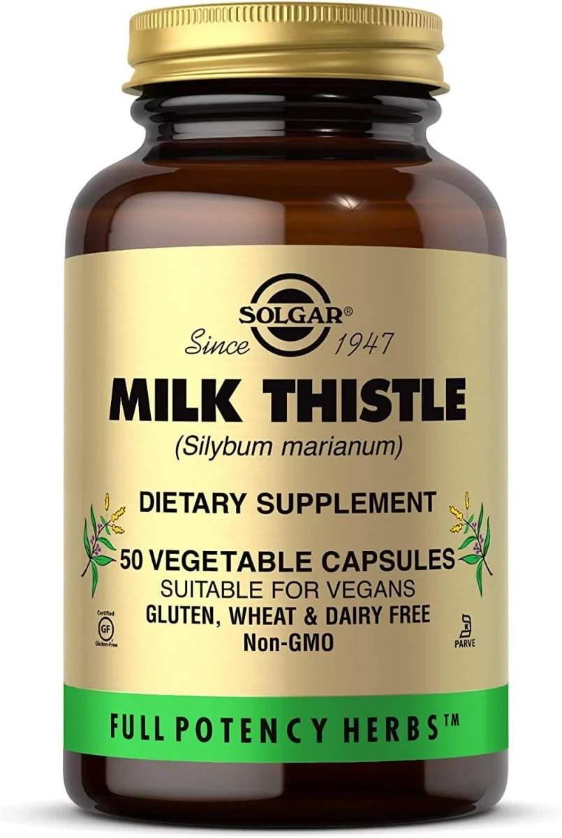 Solgar Milk Thistle - 100 Vegetable Capsules