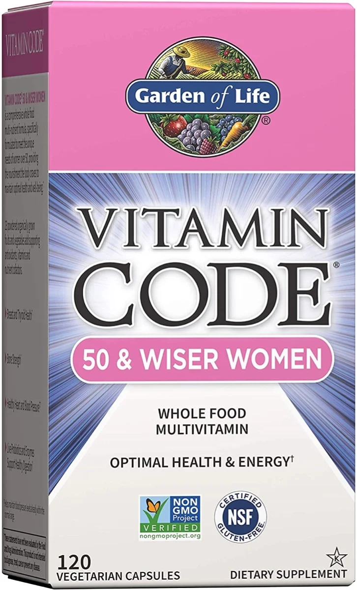 Garden of Life Vitamin Code® 50 & Wiser Women Whole Food Multivitamin - 120 Vegetarian Capsules