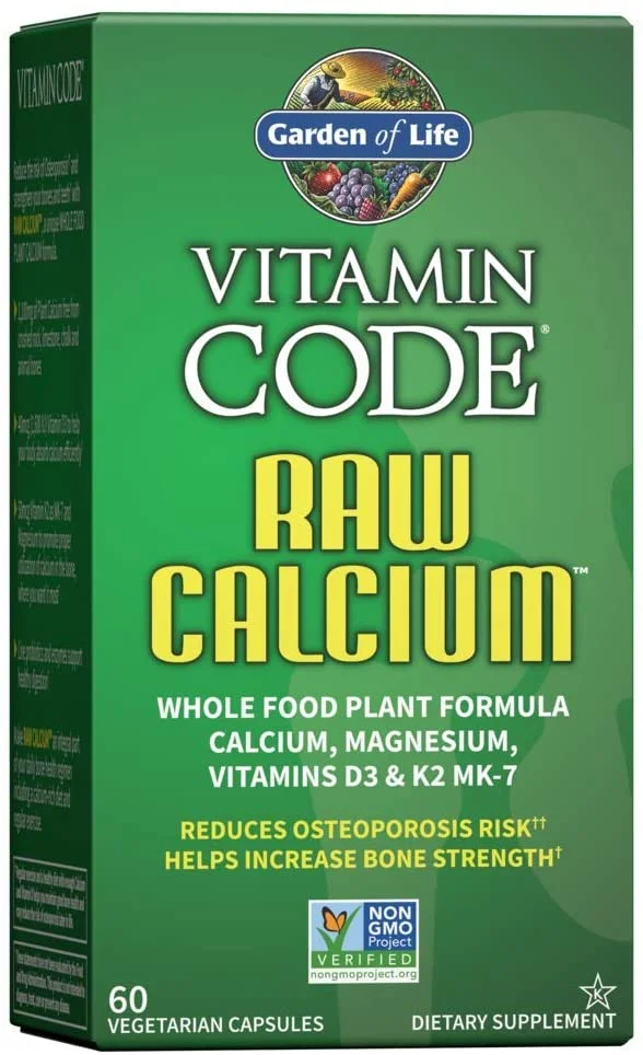 Garden of Life Vitamin Code RAW Calcium - 60 Vegetarian Capsules