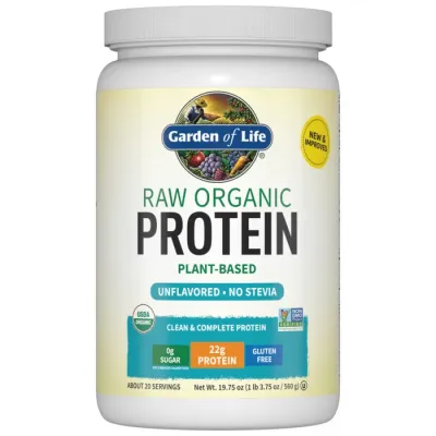 Garden of Life RAW Organic Protein Plant-Based Formula Unflavored - 19.75 oz