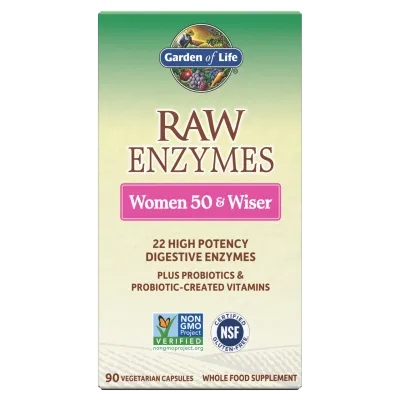 Garden of Life RAW Enzymes™ Women 50 & Wiser - 90 Vegetarian Capsules