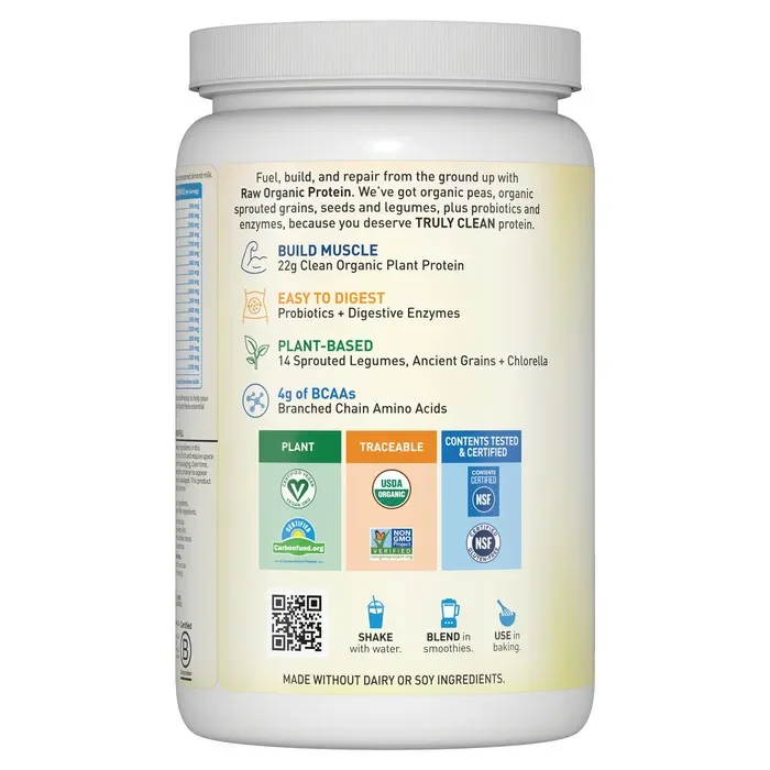 Garden of Life RAW Organic Protein Plant-Based Formula Vanilla - 23.28 oz