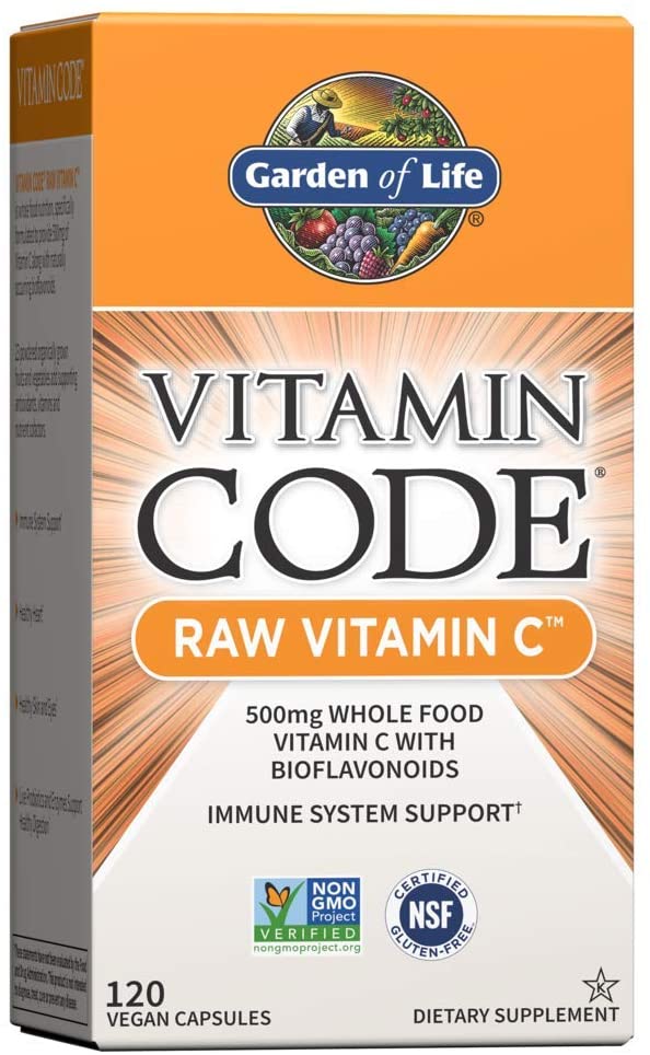 Garden of Life Vitamin Code RAW Vitamin C - 500 mg - 120 Vegan Capsules