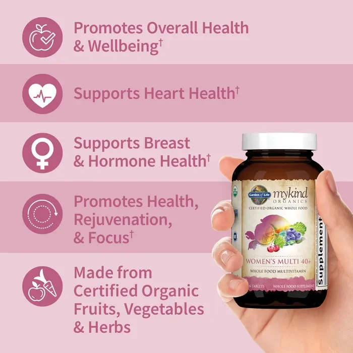 Garden of Life Organics Women's Multi 40 Plus - 60 Vegan Tablets