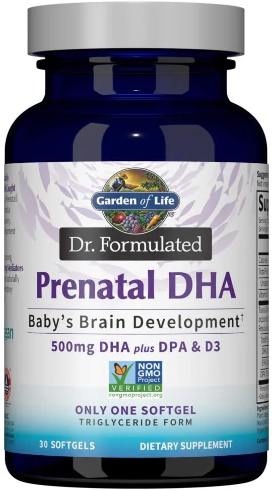 Garden of Life Dr. Formulated Prenatal DHA Fish Oil 30 Softgels