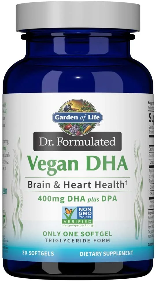 Garden of Life Dr. Formulated Vegan DHA 30 Softgels