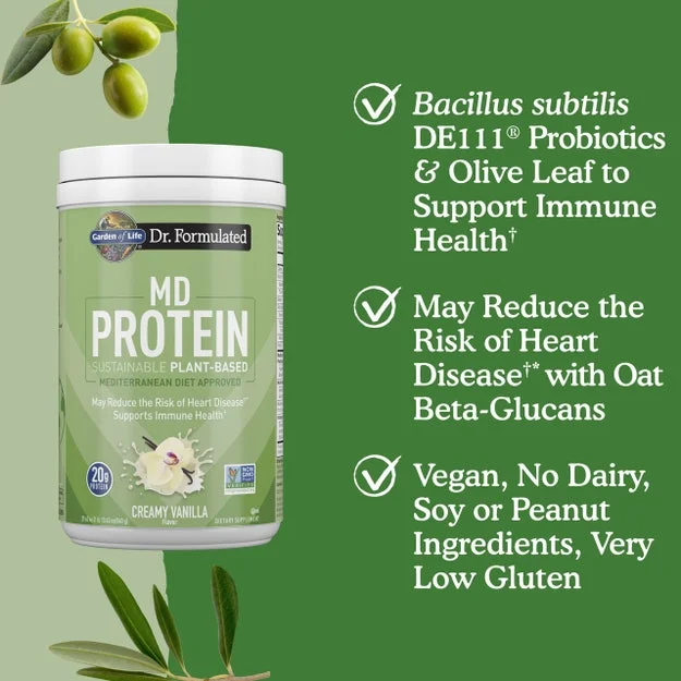 Dr. Formulated MD Protein Sustainable Plant-Based Creamy Vanilla 29.63oz (840 g)