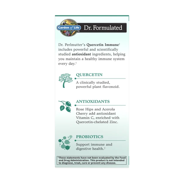 Garden of Life Dr. Formulated Quercetin Immune - 500 mg - 30 Vegetarian Tablets